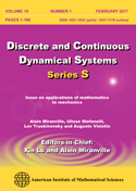 Dynamical Systems & Geometric Mechanics - Special Issue in Honor of
			J. Scheurle